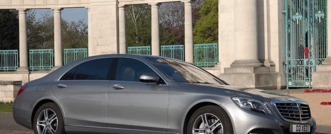 Our Mercedes S class on Chauffeur hire in Nottingham