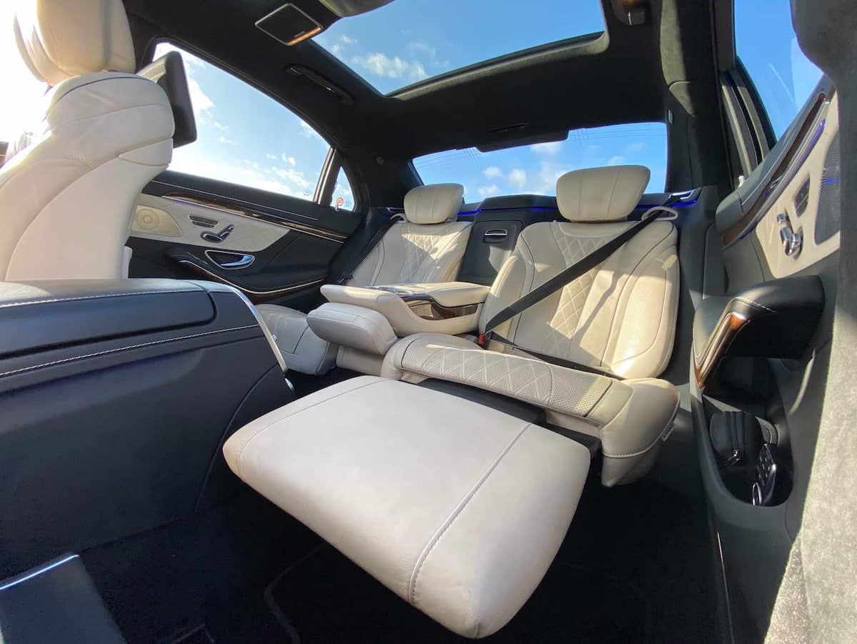 Relax in style in the back of our Repton Mercedes S Class Chauffeur car