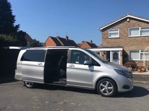 Mercedes V Class Minibus hire in Oakwood, Derby