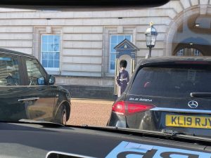 Our Mercedes V Class at Buckingham Palace