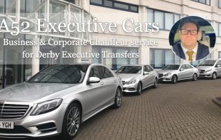 Our fleet lines up outside a Derby business