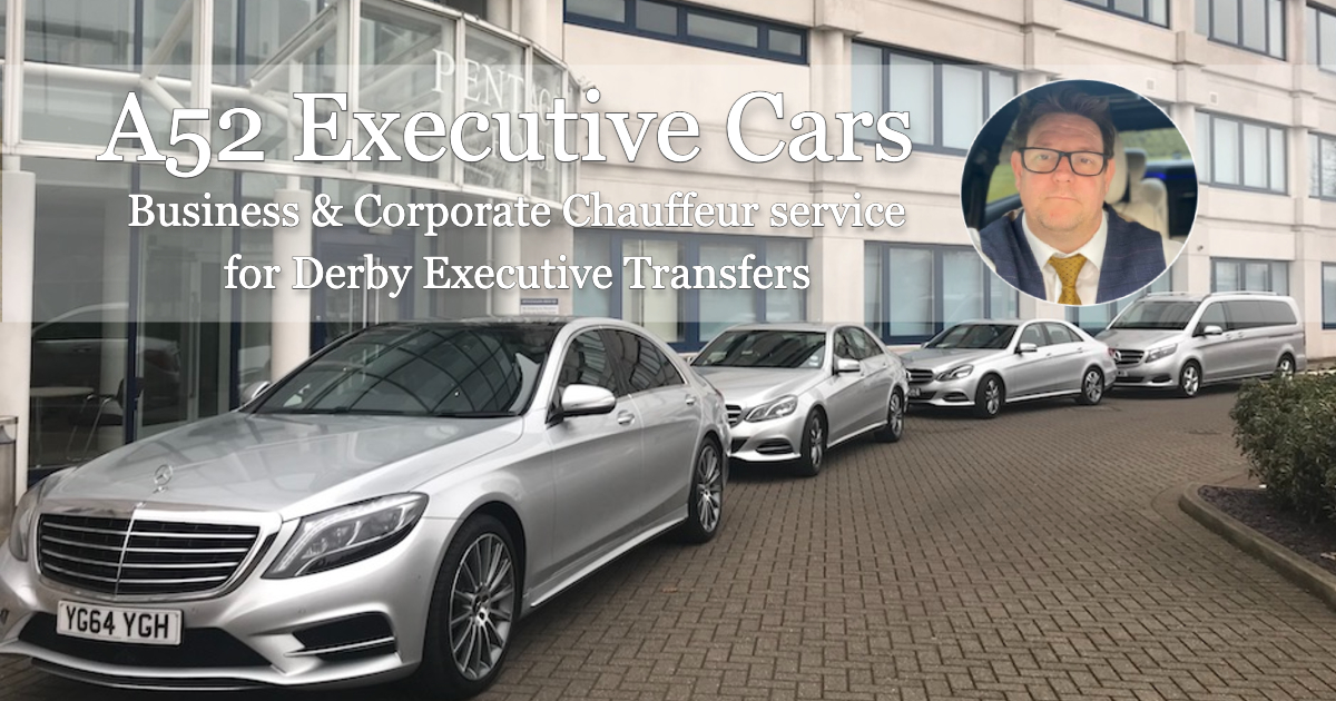 Our fleet lines up outside a Derby business