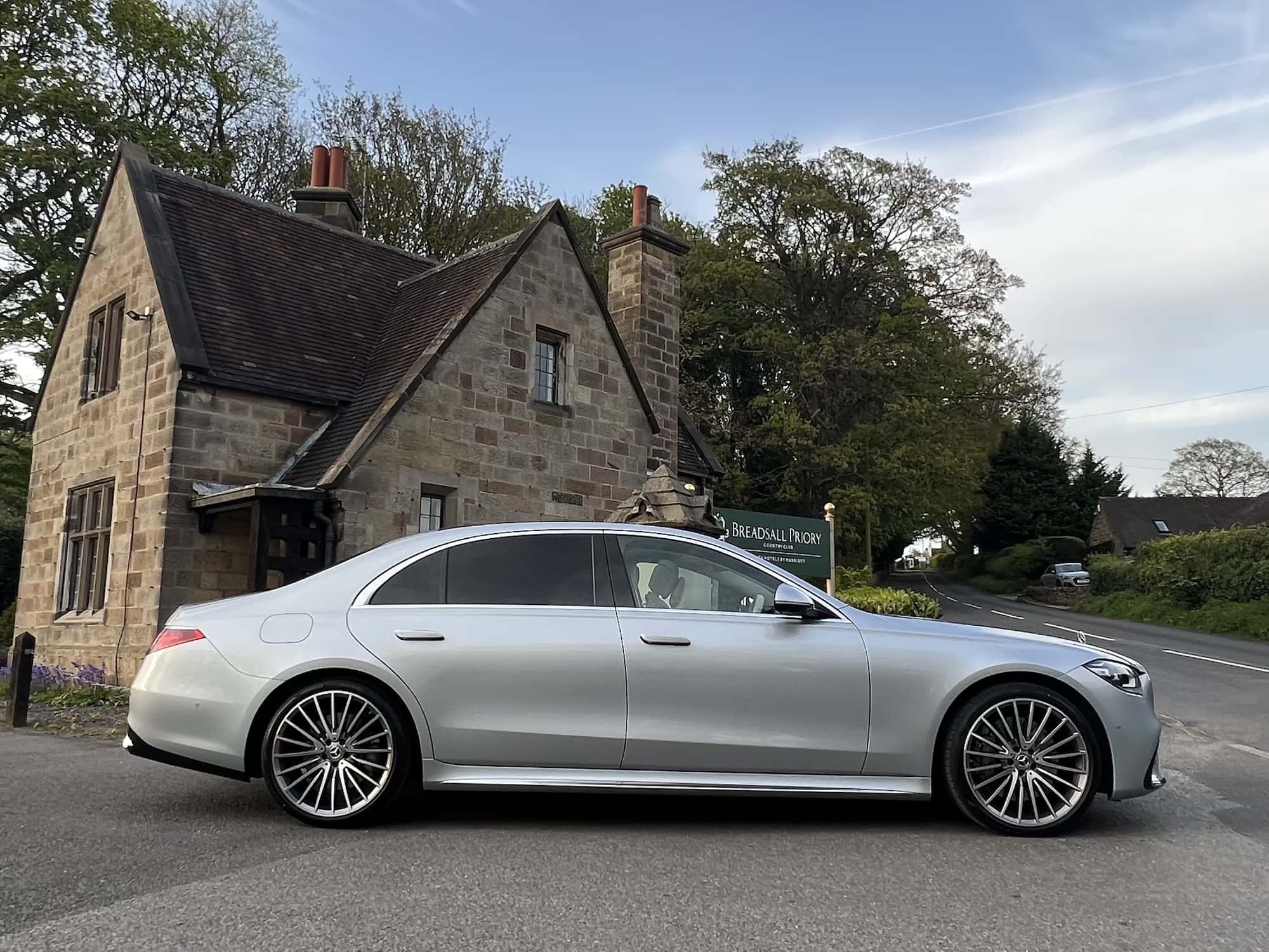 A52 Executive Car Hire Mercedes S Class at Breadsall Priory Hotel