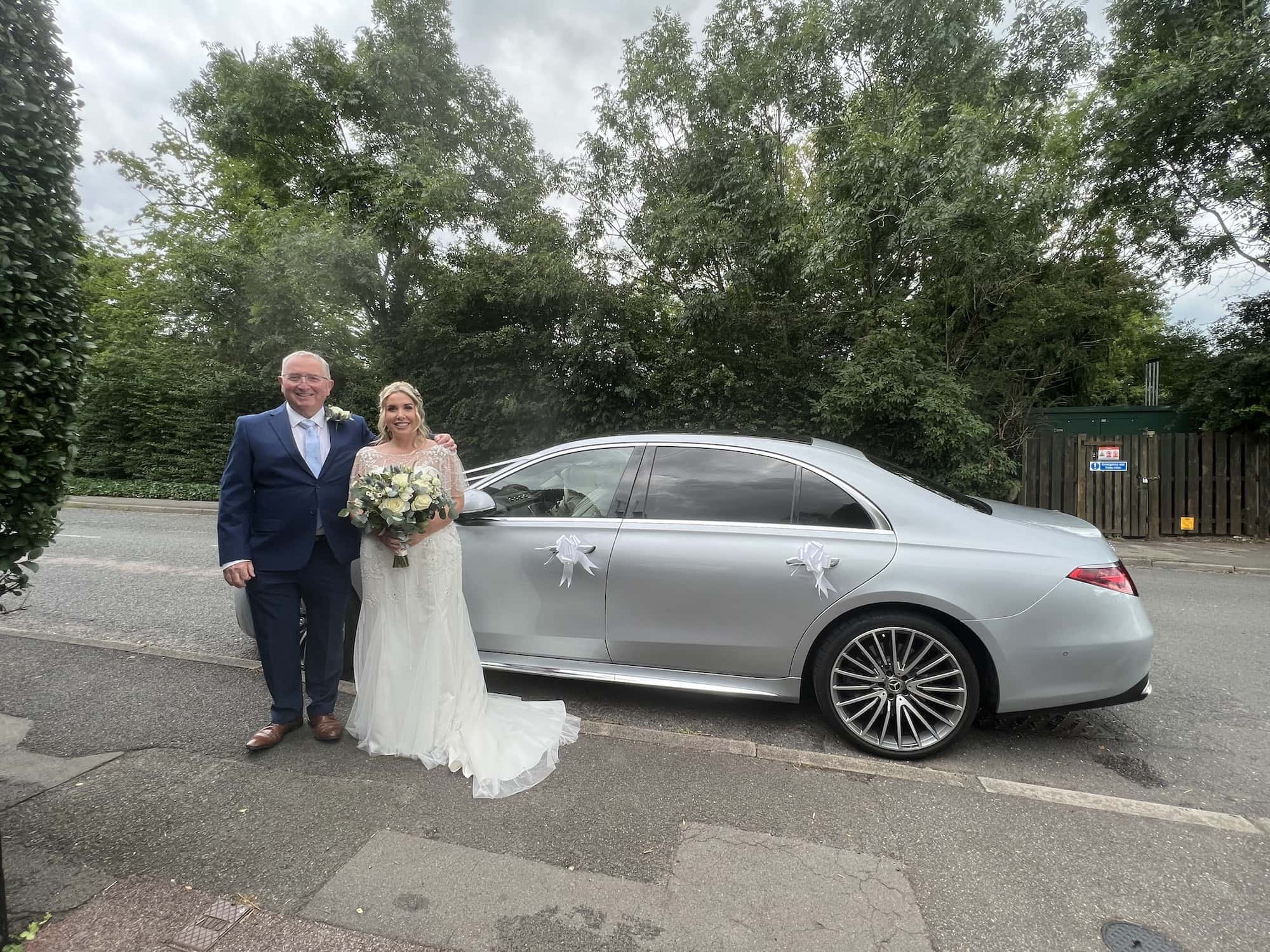 Mercedes S Class Wedding Car hire Father of the Bride