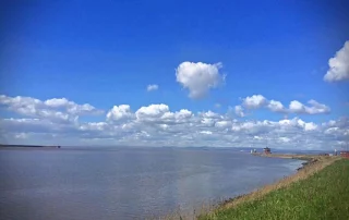 View across Bristol waters near the cruise terminals