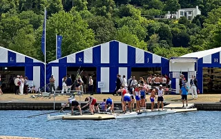 Henley Royal Regatta rowing event on the River Thames