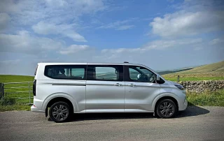 Executive tour vehicle in the Peak District during a private chauffeur guided tour